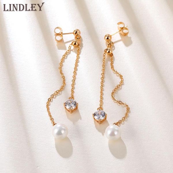 lindley tassel long dangle white pearl stud women's earrings 585 rose gold cz zircon earring for women wedding boho fine jewelry, Golden;silver
lindley tassel long dangle white pearl stud women's earrings 585 rose gold cz zircon earring for women wedding boho fine jewelry, Golden;silver