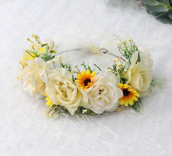 bridal flower crown wreath kids girls simulation sunflower aquatic plants princess garlands bohemian style women beach headbands v070, Slivery;white
bridal flower crown wreath kids girls simulation sunflower aquatic plants princess garlands bohemian style women beach headbands v070, Slivery;white