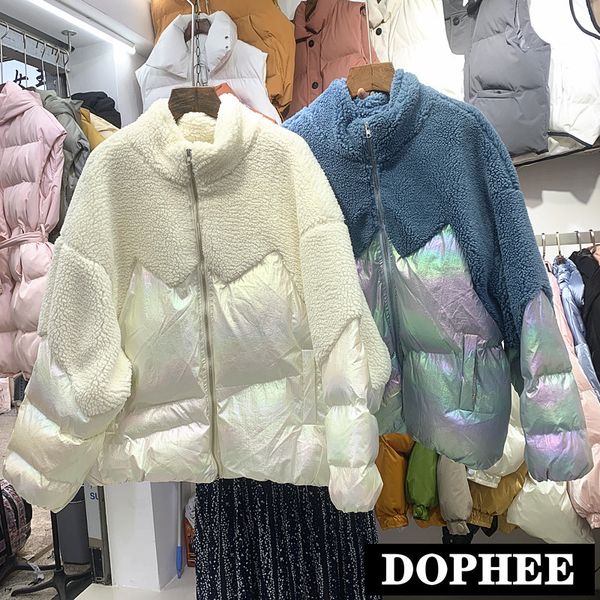 fashion lamb fur stitching bright face cotton coat women loose short warm jacket girls lady winter coats abrigos mujer invierno, Black
fashion lamb fur stitching bright face cotton coat women loose short warm jacket girls lady winter coats abrigos mujer invierno, Black