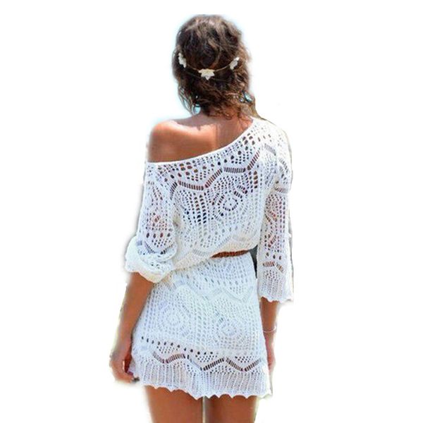 Mini Dress One Size Sexy Women Lace Crochet Dress Summer Beach Dress See Through One Size
Mini Dress One Size Sexy Women Lace Crochet Dress Summer Beach Dress See Through One Size