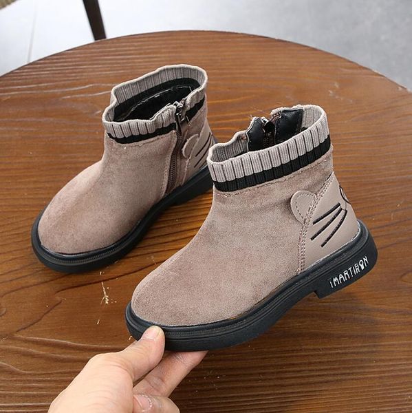 new girls leather boots princess sport shoes autumn winter children martin boots fashion toddler kids warm winter, Black;grey
new girls leather boots princess sport shoes autumn winter children martin boots fashion toddler kids warm winter, Black;grey