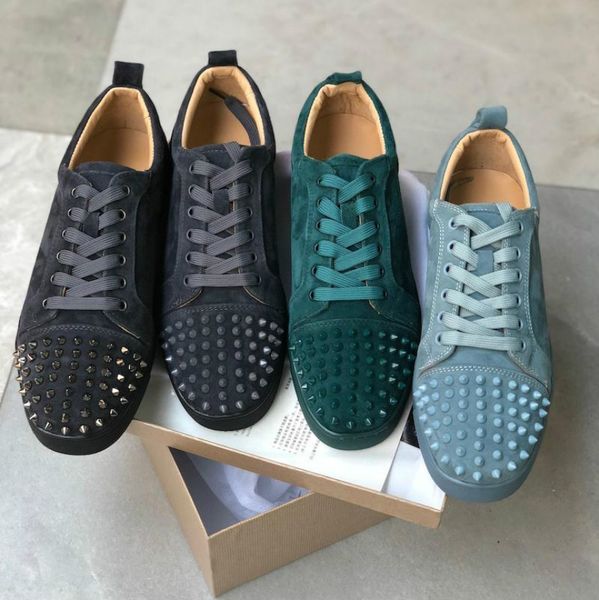 2020 sneakers red bottom spikes flat velours suede sneakers iron grey men trainers 100% real leather party shoes
2020 sneakers red bottom spikes flat velours suede sneakers iron grey men trainers 100% real leather party shoes