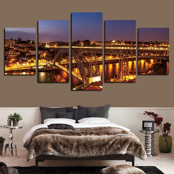 5 panels canvas wall art poster hd print pictures nightscape porto ponte dom luis i bridge lights painting living room home decor
5 panels canvas wall art poster hd print pictures nightscape porto ponte dom luis i bridge lights painting living room home decor