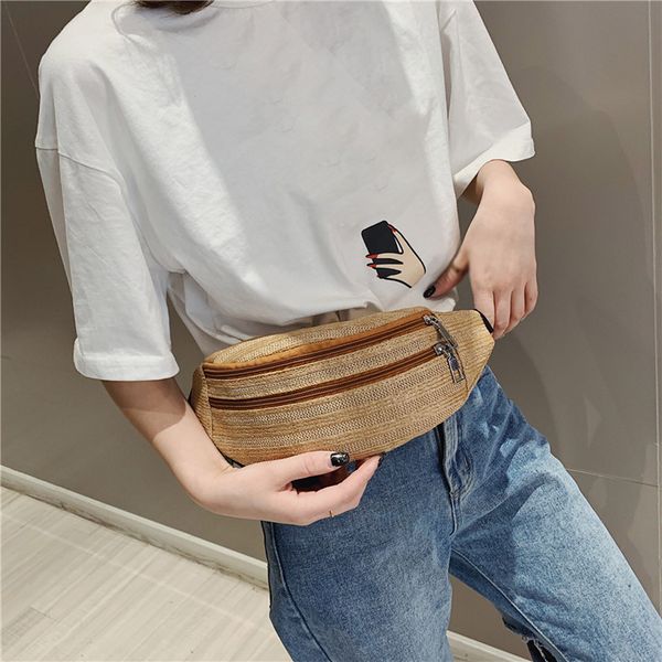 fashion outdoor waist pack women weaving zipper stripe messenger bag chest bags female straw bag fanny packs for girls 2019
fashion outdoor waist pack women weaving zipper stripe messenger bag chest bags female straw bag fanny packs for girls 2019