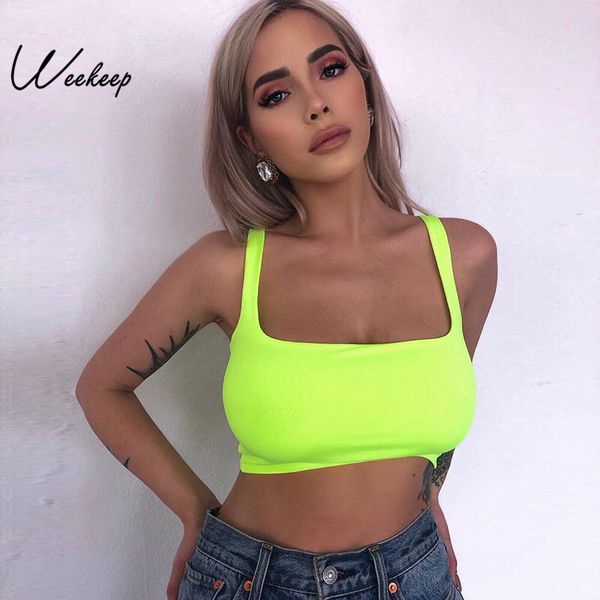weekeep bodycon square tank women fluorescent green streetwear fitness tank cropped sxey backless workout crop 2019, White
weekeep bodycon square tank women fluorescent green streetwear fitness tank cropped sxey backless workout crop 2019, White