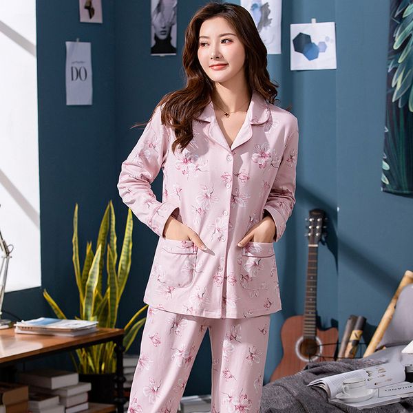 2020 new spring long sleeve pajamas 100% cotton long trousers suit printing fashion flower pyjamas set for middle-aged lady 4xl, Black;red
2020 new spring long sleeve pajamas 100% cotton long trousers suit printing fashion flower pyjamas set for middle-aged lady 4xl, Black;red