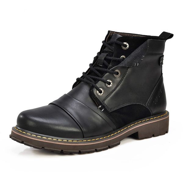 motorcycle boots men keep warm genuine leather ankle boots with fur botas de motos botas hombre hh-862, Black
motorcycle boots men keep warm genuine leather ankle boots with fur botas de motos botas hombre hh-862, Black