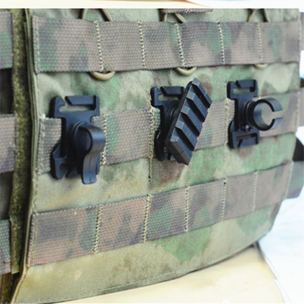 tactical hunting 3 type molle vest adapter for 25mm webbing multipurpose rail mount tube pipe clip, Camo
tactical hunting 3 type molle vest adapter for 25mm webbing multipurpose rail mount tube pipe clip, Camo