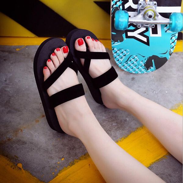 2020 women slippers fashion summer platform slippers beach flip flops slipper wedge platform beach shoes sandals open toe shoes, Black
2020 women slippers fashion summer platform slippers beach flip flops slipper wedge platform beach shoes sandals open toe shoes, Black