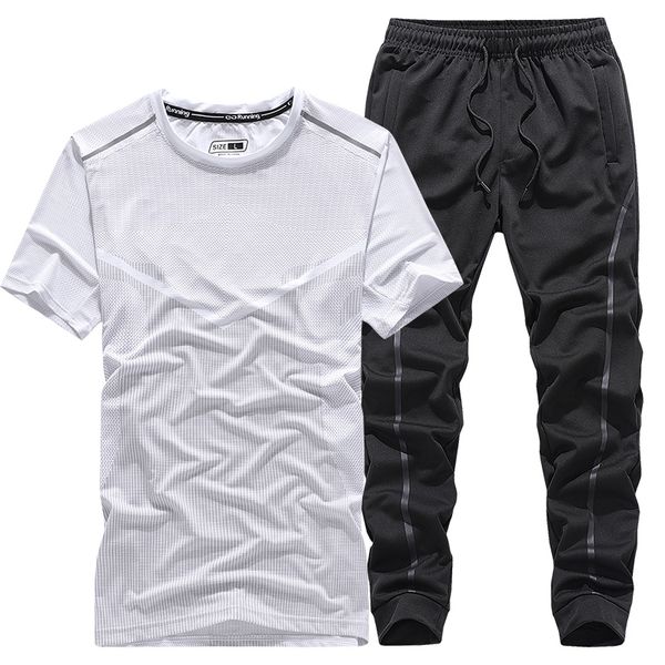 men's tracksuits summer sport suit sets t shirts+ pants two pieces casual tracksuit o-neck fashion sportswear sweatsuit male, Gray
men's tracksuits summer sport suit sets t shirts+ pants two pieces casual tracksuit o-neck fashion sportswear sweatsuit male, Gray