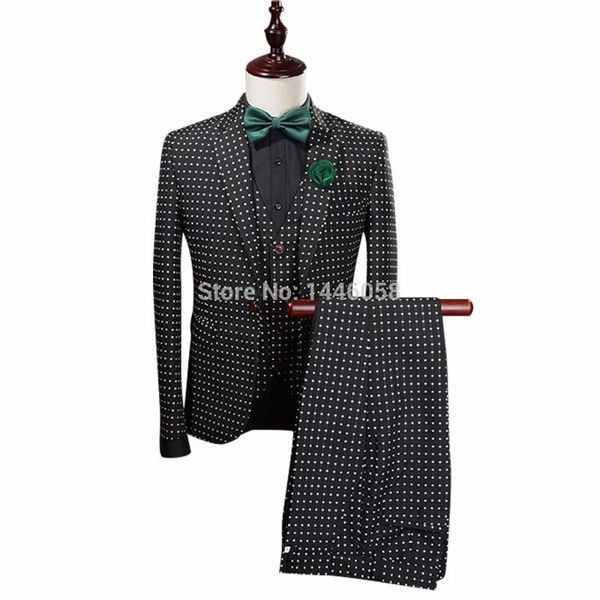 2017 custom slim fit men suits one button notch lapel black groom tuxedos men wedding suits man business suit jacket+pants+vest, White;black
2017 custom slim fit men suits one button notch lapel black groom tuxedos men wedding suits man business suit jacket+pants+vest, White;black