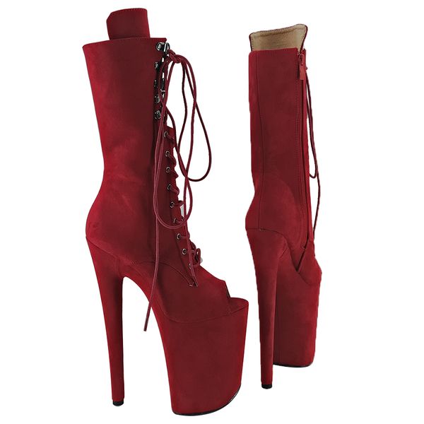 leecabe 23cm/9inches red suede pole dance shoes high heels pole dance boot, Black
leecabe 23cm/9inches red suede pole dance shoes high heels pole dance boot, Black