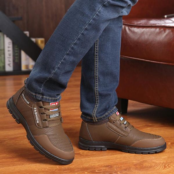 men's casual shoes winter zapatillas hombre winter warm cotton shoes dad padded lace-up non-slip high-heeled, Black
men's casual shoes winter zapatillas hombre winter warm cotton shoes dad padded lace-up non-slip high-heeled, Black