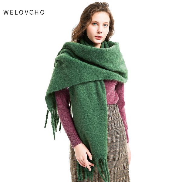 welovcho solid color women winter mohair scarves shawls long big size warm thick fashion lady wool cashmere scarves tassels wrap
welovcho solid color women winter mohair scarves shawls long big size warm thick fashion lady wool cashmere scarves tassels wrap