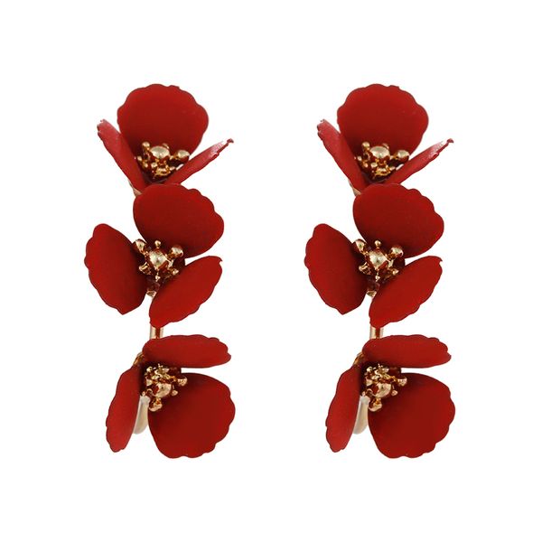 aensoa 2019 new fashion irregular red green three flowers hoop earrings for women korea floral earrings wedding party jewelry, Golden;silver
aensoa 2019 new fashion irregular red green three flowers hoop earrings for women korea floral earrings wedding party jewelry, Golden;silver