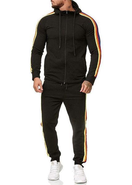 designer tracksuits fashion zipper hooded long pants panelled mens 2pcs sets casual males clothing stripe print mens, Gray
designer tracksuits fashion zipper hooded long pants panelled mens 2pcs sets casual males clothing stripe print mens, Gray