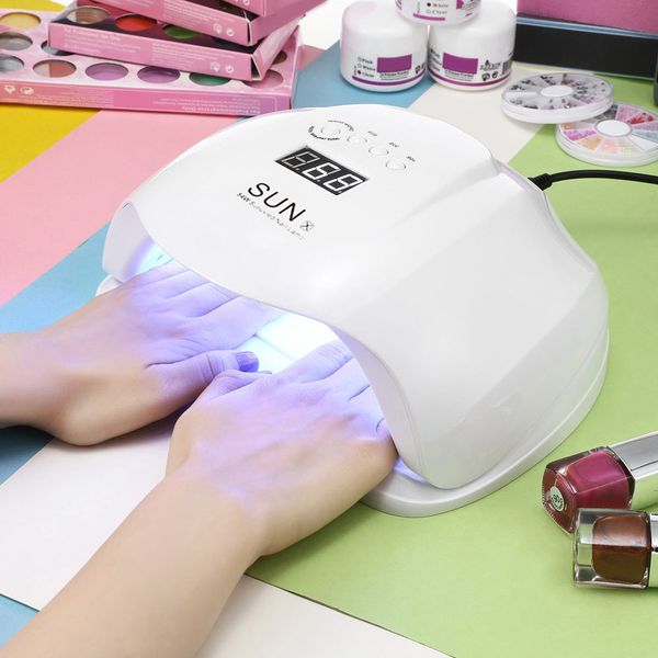 sun x 48 / 54w uv / led nail dryer gel polish curing lamp with lcd display smart painless nail art equipment
sun x 48 / 54w uv / led nail dryer gel polish curing lamp with lcd display smart painless nail art equipment