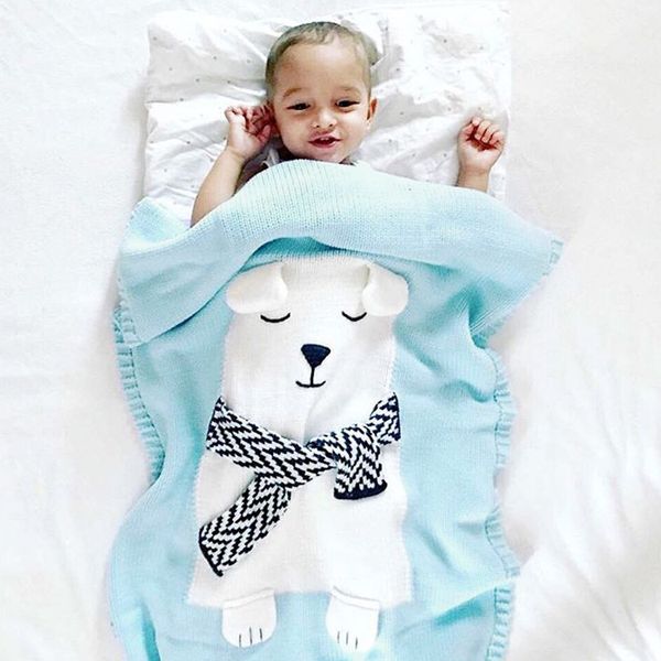 

ins стили детские дети stere ухо медведь дизайн одеяла ins детские дети животные вязаные спальное одеяло фотография фон одеяла