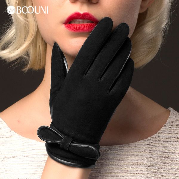 boouni genuine leather gloves women fashion black suede sheepskin glove autumn winter plus velvet warm driving gloves nw511, Blue;gray
boouni genuine leather gloves women fashion black suede sheepskin glove autumn winter plus velvet warm driving gloves nw511, Blue;gray