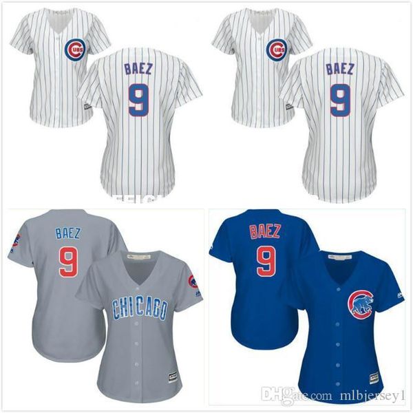 women's #9 javier baez white jersey ing, Black;blue
women's #9 javier baez white jersey ing, Black;blue