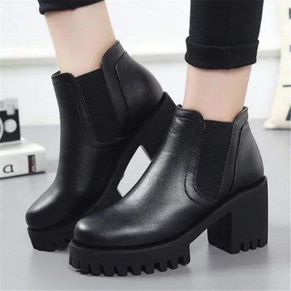 winter new thick-heeled thick short boots women's fashion riding boots plus velvet warm women's casual shoes, Black
winter new thick-heeled thick short boots women's fashion riding boots plus velvet warm women's casual shoes, Black