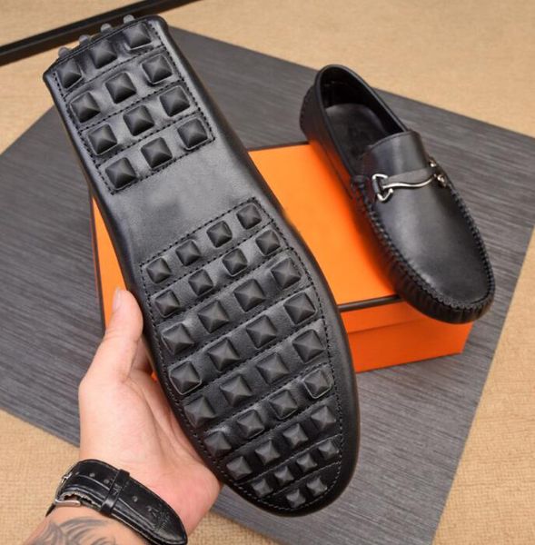 new arrival brand h mens loafers casual walk moccasin-gommino real leather slip on drive shoes eu38-46, Black
new arrival brand h mens loafers casual walk moccasin-gommino real leather slip on drive shoes eu38-46, Black