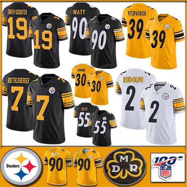Питтсбург 19 JuJu Смит-Schuster Steeler трикотажные изделия футбола 90 T.J. Watt 39 Minkah Фицпатрик 7 Бен Ретлисбергер 55 Devin Буш 2 Rudolph
Питтсбург 19 JuJu Смит-Schuster Steeler трикотажные изделия футбола 90 T.J. Watt 39 Minkah Фицпатрик 7 Бен Ретлисбергер 55 Devin Буш 2 Rudolph