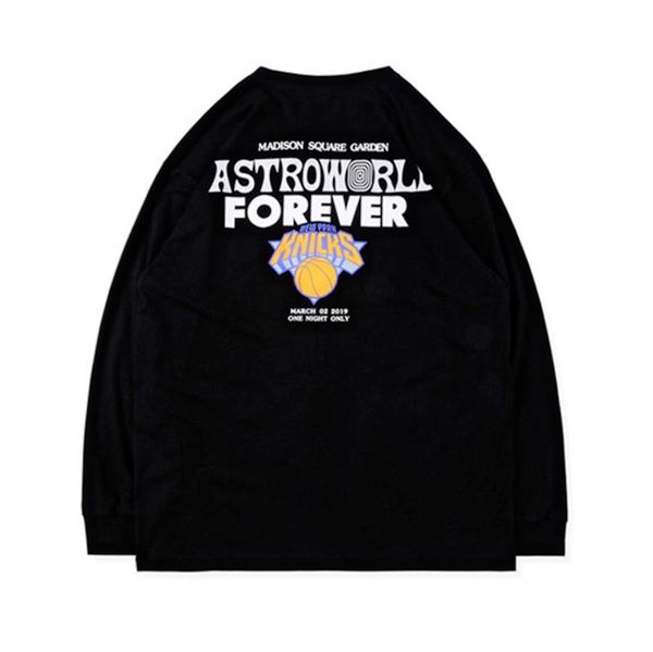 designer mens long sleeve tshirt travis scott astroworld knicks print casual aw clothes teenager spring autumn tshirt, White;black
designer mens long sleeve tshirt travis scott astroworld knicks print casual aw clothes teenager spring autumn tshirt, White;black