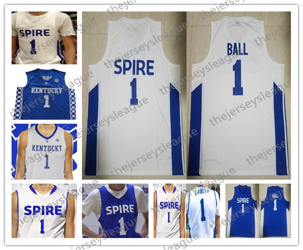 spire institute #1 lamelo ball high school white royal blue kentucky wildcats men youth women stitched basketball jerseys, Black
spire institute #1 lamelo ball high school white royal blue kentucky wildcats men youth women stitched basketball jerseys, Black