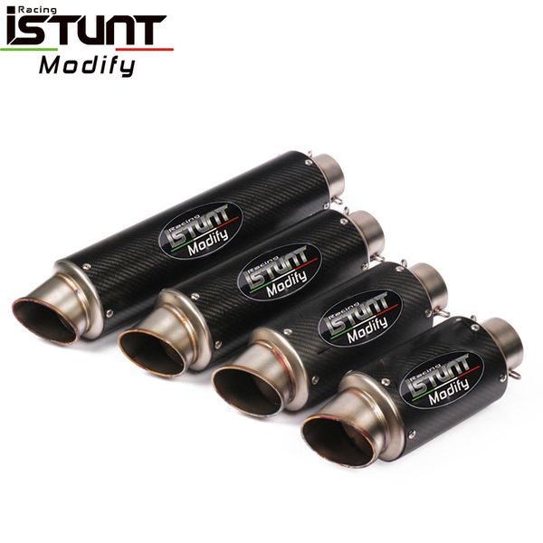 istunt 60mm universal motorcycle exhaust escape modified slip-on carbon fiber vent muffler pipe for s1000rr cbr1000 r6 gsx1300
istunt 60mm universal motorcycle exhaust escape modified slip-on carbon fiber vent muffler pipe for s1000rr cbr1000 r6 gsx1300