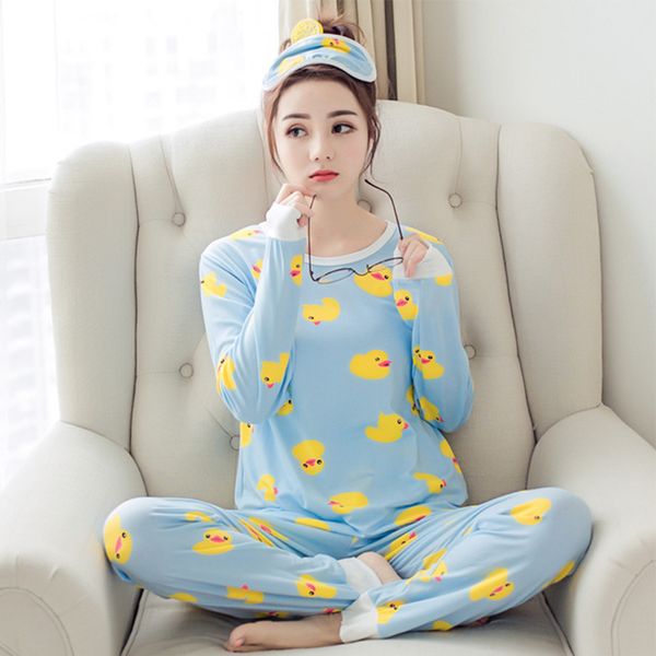 women cartoon pattern soft nightwear cute comfortable casual leisure wear loose female breathable pajama suit, Blue;gray
women cartoon pattern soft nightwear cute comfortable casual leisure wear loose female breathable pajama suit, Blue;gray