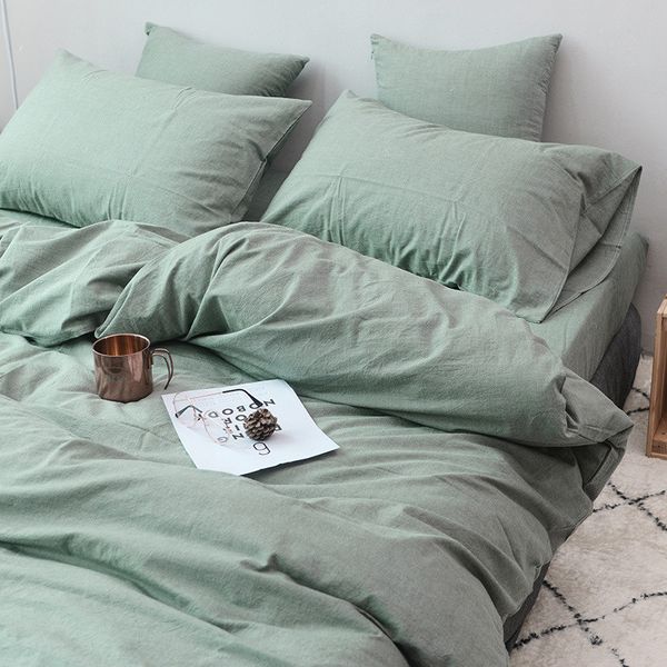 japanese style light green wash cotton 3pcs duvet cover sets(1pcs duvet cover+2pcs pillowcase)/100% cotton bedding sets
japanese style light green wash cotton 3pcs duvet cover sets(1pcs duvet cover+2pcs pillowcase)/100% cotton bedding sets