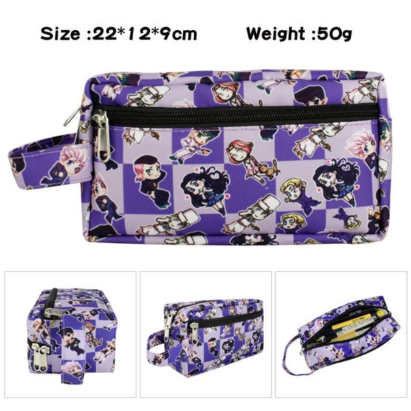anime jojo's bizarre adventure cosplay student school pen pencil case box cartoon cosmetic makeup bags gift
anime jojo's bizarre adventure cosplay student school pen pencil case box cartoon cosmetic makeup bags gift