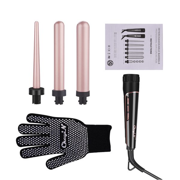 3 in 1 ceramic hair curler care styling curling wand interchangeable 3 parts clip hair iron curler 9-32mm curling iron wave
3 in 1 ceramic hair curler care styling curling wand interchangeable 3 parts clip hair iron curler 9-32mm curling iron wave