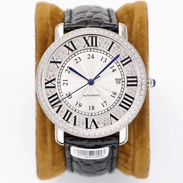 tw factory full automatic mechanical movement cal.049 watch 42*11mm904l stainless steel bezel set with diamond circle large roman design sol, Slivery;brown
tw factory full automatic mechanical movement cal.049 watch 42*11mm904l stainless steel bezel set with diamond circle large roman design sol, Slivery;brown
