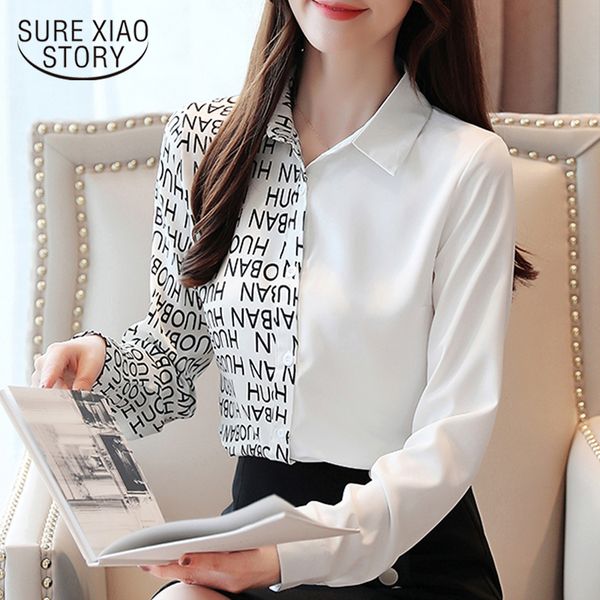ladies autumn blouse women 2019 long sleeve shirts for women button chiffon blouse letter v-neck korean 7124 50, White
ladies autumn blouse women 2019 long sleeve shirts for women button chiffon blouse letter v-neck korean 7124 50, White