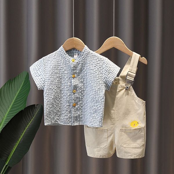japanese baby boys 2-pieces -sets 1-5 years old children's suit summer korean cotton plaid shirt + overalls, White
japanese baby boys 2-pieces -sets 1-5 years old children's suit summer korean cotton plaid shirt + overalls, White