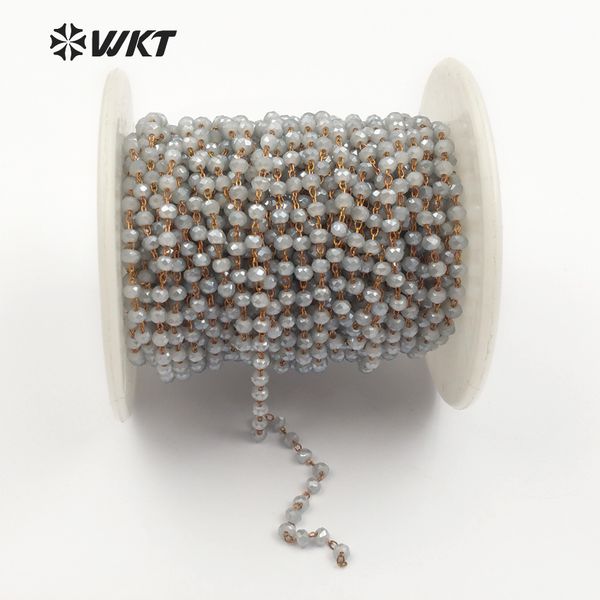 wt-rbc050 wholesale new arrivel custom electroplated handmake stone rosary chain light gray stone wire wrapped chain for jewelry, Silver
wt-rbc050 wholesale new arrivel custom electroplated handmake stone rosary chain light gray stone wire wrapped chain for jewelry, Silver