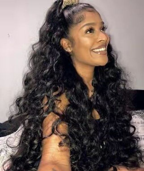 beauty 1pc long high wavy ponytail hairpiece brazilian curly women ponytail hair extension 100-160g wraps wavy pony tail human hair, Black
beauty 1pc long high wavy ponytail hairpiece brazilian curly women ponytail hair extension 100-160g wraps wavy pony tail human hair, Black