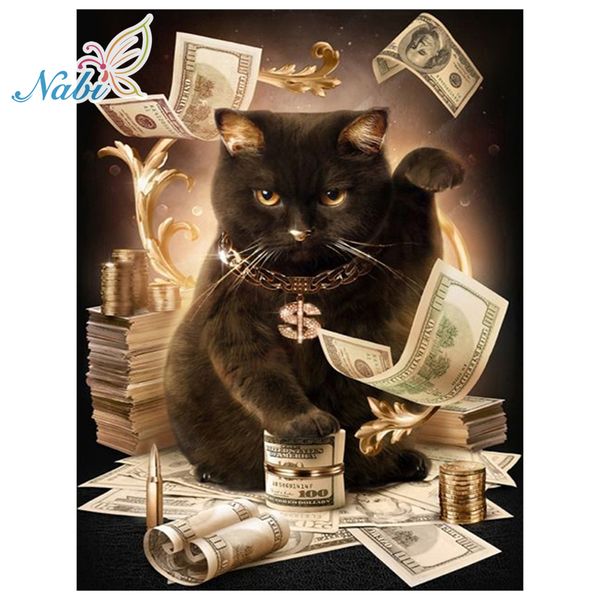 diamond embroidery cat with cash pattern diy 5d diamond painting needlework cross stitch full drill rhinestones painting bj80
diamond embroidery cat with cash pattern diy 5d diamond painting needlework cross stitch full drill rhinestones painting bj80