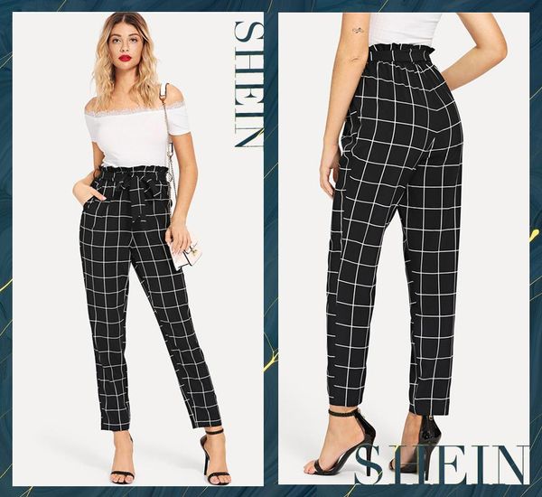 shein vertical striped skinny pants women elastic waist pocket ol style work trousers 2018 spring high waist long pencil pants, Black;white
shein vertical striped skinny pants women elastic waist pocket ol style work trousers 2018 spring high waist long pencil pants, Black;white