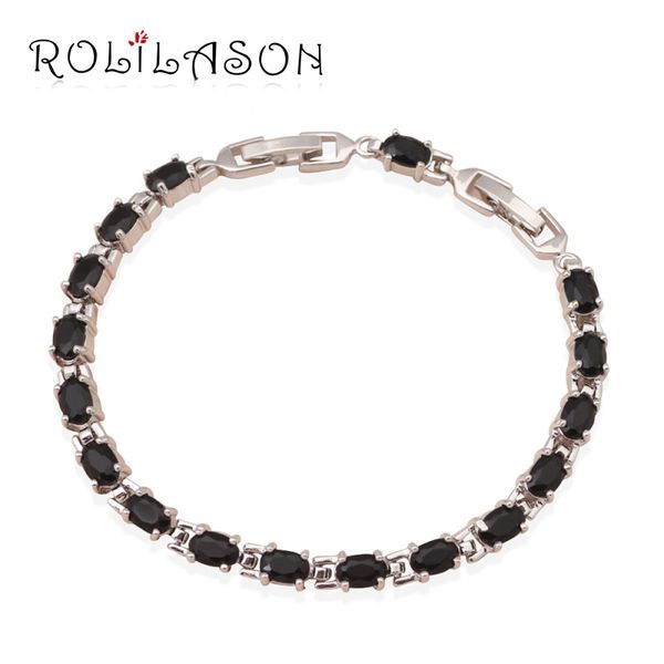 rolilason romantic simple chic black onyx crystal silver bracelets for women fashion jewelry tbs723
rolilason romantic simple chic black onyx crystal silver bracelets for women fashion jewelry tbs723