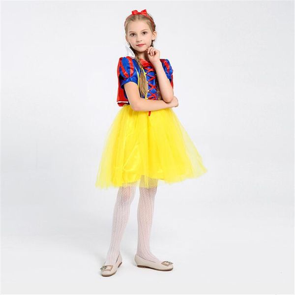 deluxe girls snow white costume halloween party children cosplay kids clothing dress, Black;red
deluxe girls snow white costume halloween party children cosplay kids clothing dress, Black;red