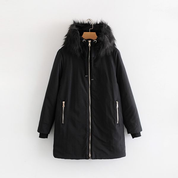 2020 winter women drawstring fur hooded long jacket fashion female parkas thick warm padded cotton coat casual outerwear, Black
2020 winter women drawstring fur hooded long jacket fashion female parkas thick warm padded cotton coat casual outerwear, Black