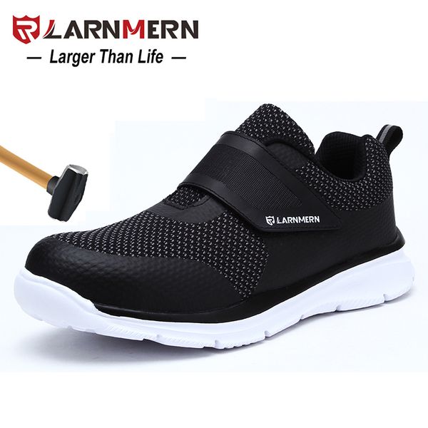 larnmern men's safety shoes steel toe construction protective footwear lightweight 3d shockproof work sneaker shoes for men, Black
larnmern men's safety shoes steel toe construction protective footwear lightweight 3d shockproof work sneaker shoes for men, Black