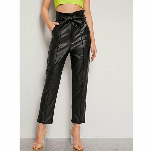 new womens pu leather pants ladies fashion stretchy casual pencil trouser females high waist straight trousers new selling, Black;white
new womens pu leather pants ladies fashion stretchy casual pencil trouser females high waist straight trousers new selling, Black;white