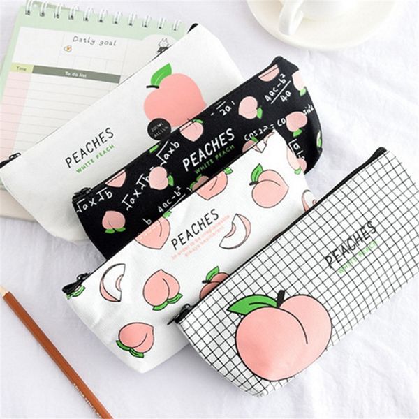 cute fruit peach canvas pencil case for girls kawaii pencilcase school pen case supplies
cute fruit peach canvas pencil case for girls kawaii pencilcase school pen case supplies