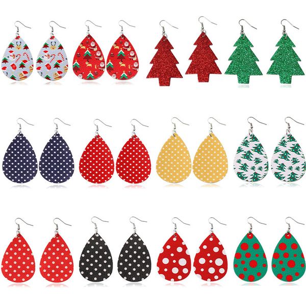 new designer jewelry pu leather earrings christmas trees waterdrop pendant earring snowman dot santa claus eardrop women festival gifts, Silver
new designer jewelry pu leather earrings christmas trees waterdrop pendant earring snowman dot santa claus eardrop women festival gifts, Silver