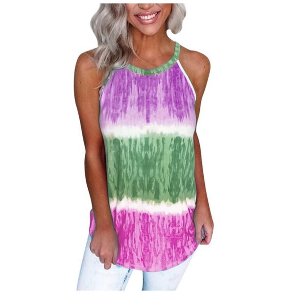 harajuku sleeveless tie-dye tank fashion color block sleeveless haler neck camisole women summer party tank plus size vest, White
harajuku sleeveless tie-dye tank fashion color block sleeveless haler neck camisole women summer party tank plus size vest, White