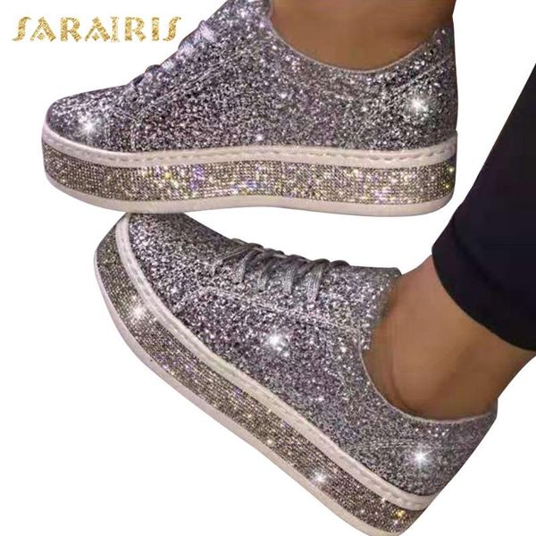 sarairis new wholesale trendy plus size 43 ins bling sneakers flats women shoes woman, Black
sarairis new wholesale trendy plus size 43 ins bling sneakers flats women shoes woman, Black